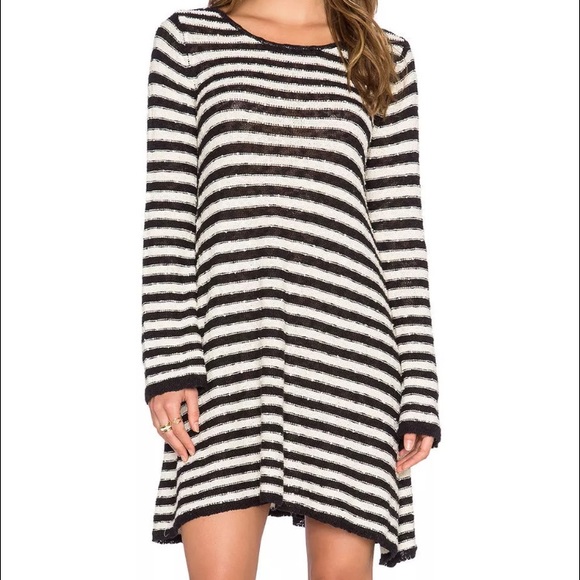 NWT Free people counting stripes sweater dress S