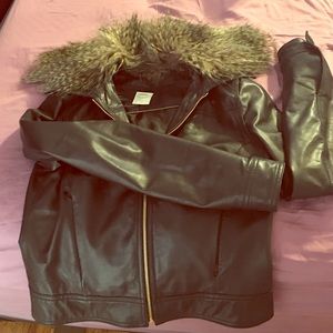 L'agence leather jacket