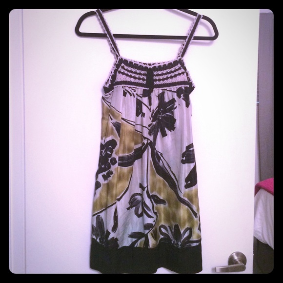 100% Silk BCBG Floral Slip Dress