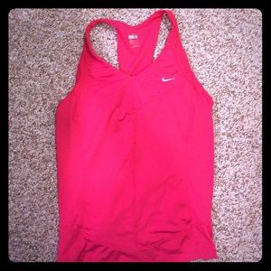 Nike Women's FIT DRY pink top Size S