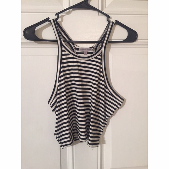 Striped crop top