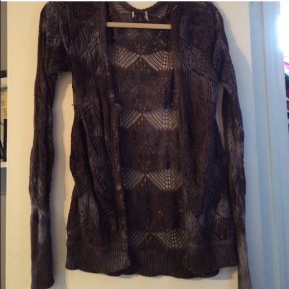 Hand dyed vintage cardigan