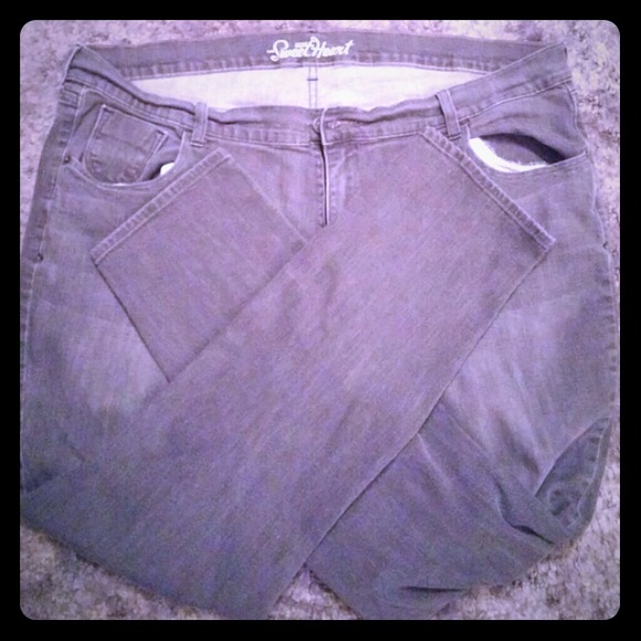 Grey stretchy skinny jeans