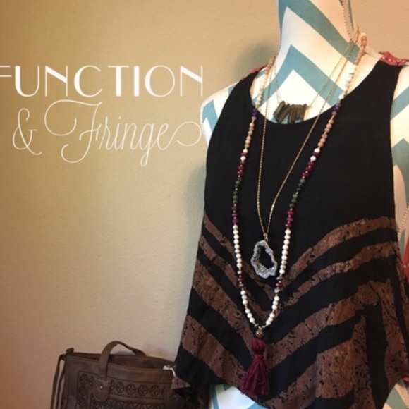 GEMSTONE TASSEL NECKLACES boho style - Picture 4 of 4