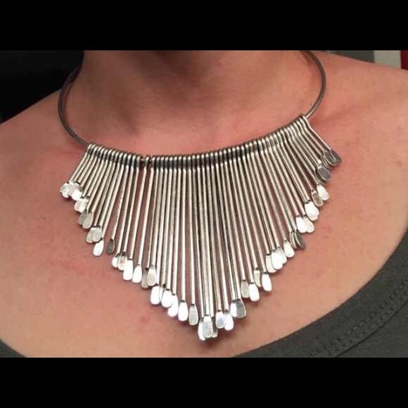 Bib necklace and sandals