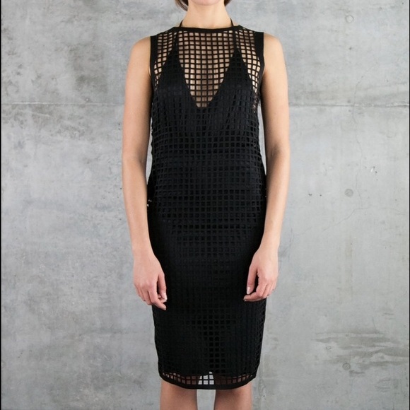 REHAB Open squares dress
