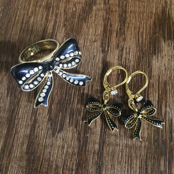 SOLD!!!!! Betsey Johnson Ring & Earring Set