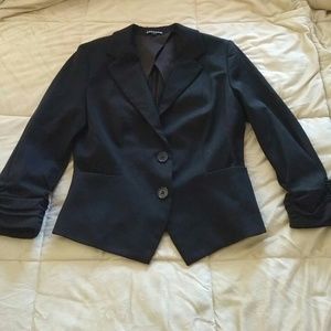 Express studio ruched sleeve blazer