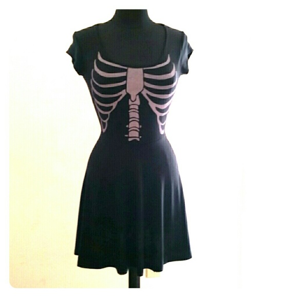 Little Black Skeleton Dress