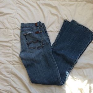 Seven jeans, boot leg, light wash