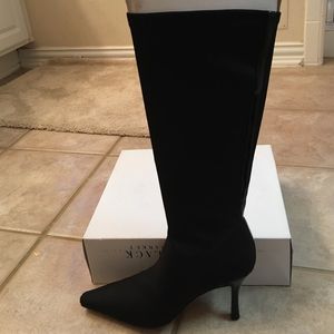 Black knee high boots