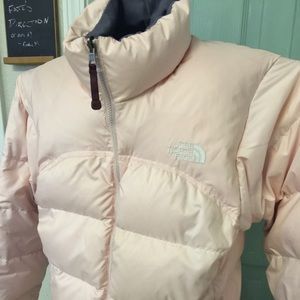 Women's Med Light Pink Northface Jacket