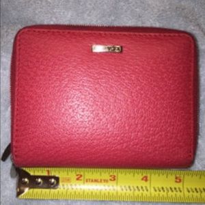 Zippered Small Red TUMI wallet! 100% Real