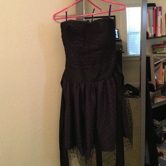 Dark purple dress