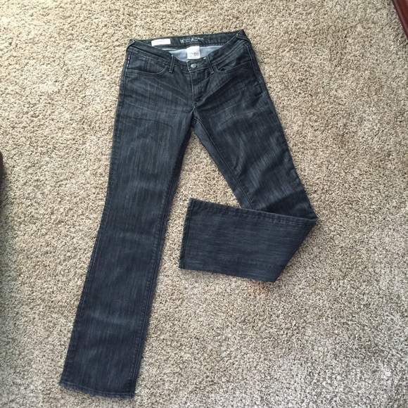 Banana Republic straight leg blk washed Jeans. - Picture 1 of 4