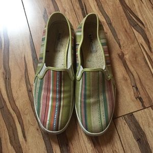 Cute green stripes Keds