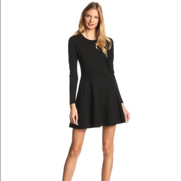 Theory Tillora Classic 3/4 sleeve fit &flare dress