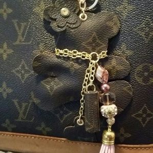 Bear purse charm