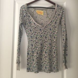 Free People thermal long sleeved shirt