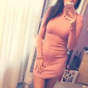 Blush mini dress