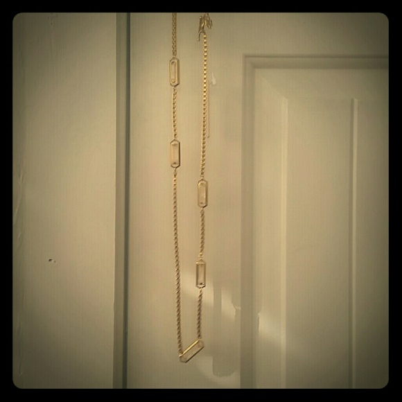 Ann Taylor NWT gold necklace with crystals