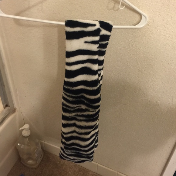 Zebra print scarf