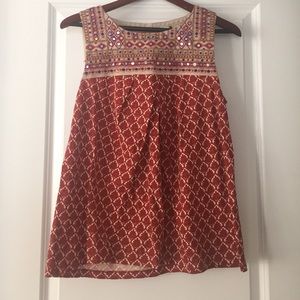 Anthropologie sleeveless top