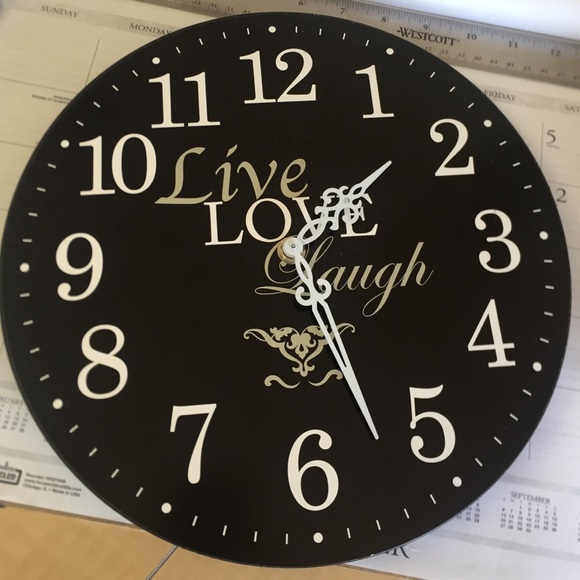 Live Love Laugh wall clock
