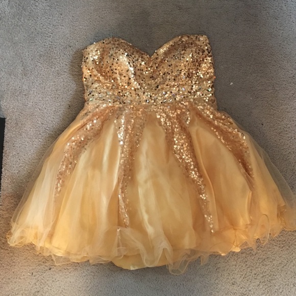 Gold Sequin Dress!