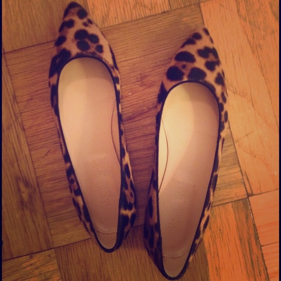 J.Crew Leopard Flats - Size 6.5 - Never worn!