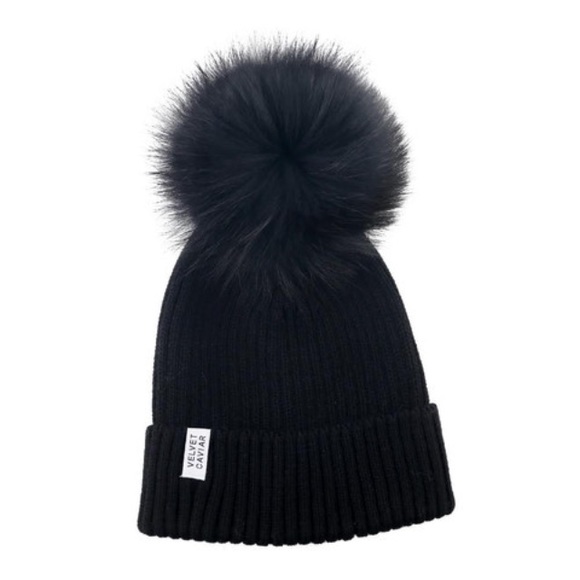 Lux fur Pom Pom beanie