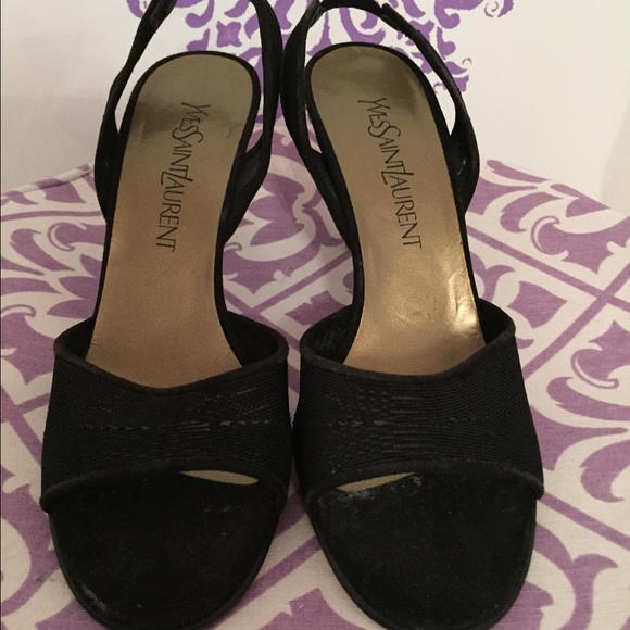 YSL sling back evening shoes!! Must see
