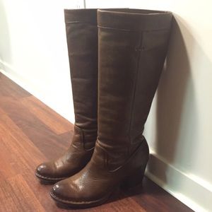 RELISTING! Frye Brown Heeled Boots