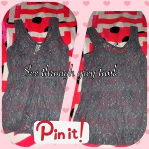 Large grey tank see through