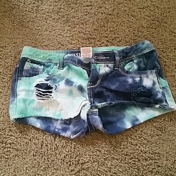 Blue Tye Dye Shorts