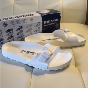 Birkenstock Madrid EVA white slip on, like new
