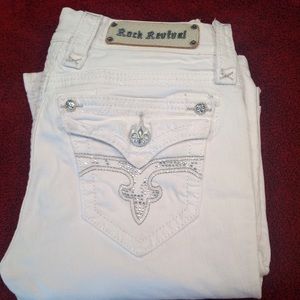 ROCK REVIVAL WHITE *MAGGIE*boot 26