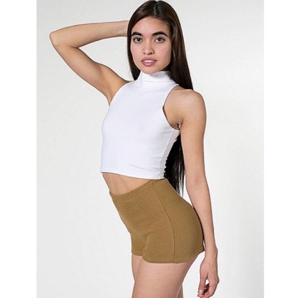 American Apparel Ottoman high waisted shorts