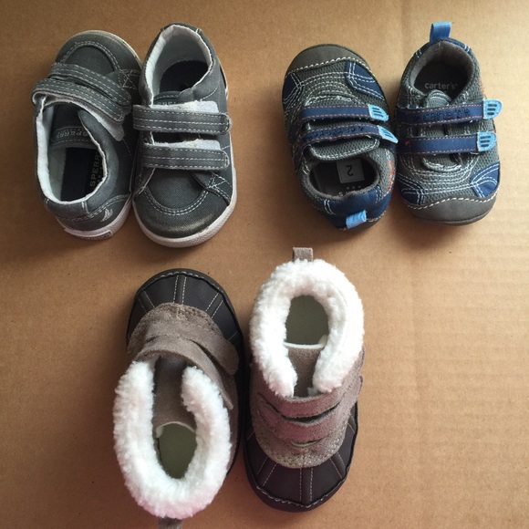 Lot of 3 baby boys shoes
