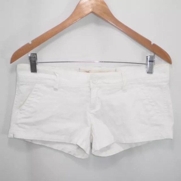 Hollister white Betty beach cotton shorts