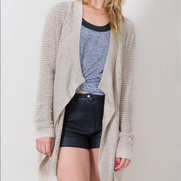 Comfy Cream Cable Knit Boyfriend Sweater!