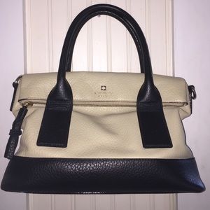 Tan and black Kate Spade purse
