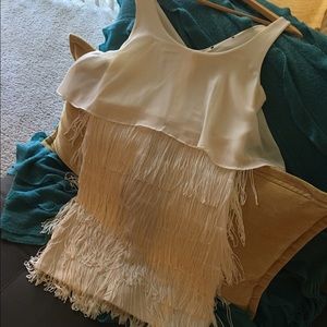 AE fringe tiered dress
