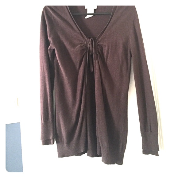 Brown maternity cardigan