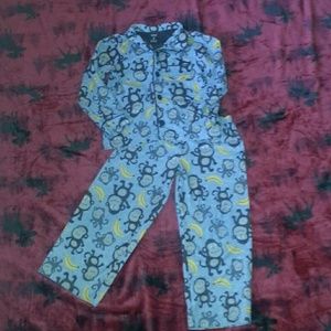 Boys 6x monkey pajama set