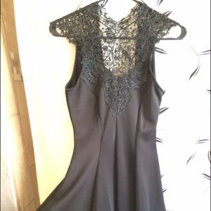Black fitted party dress