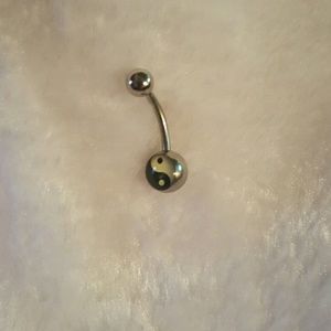Yin Yang Belly Button Ring