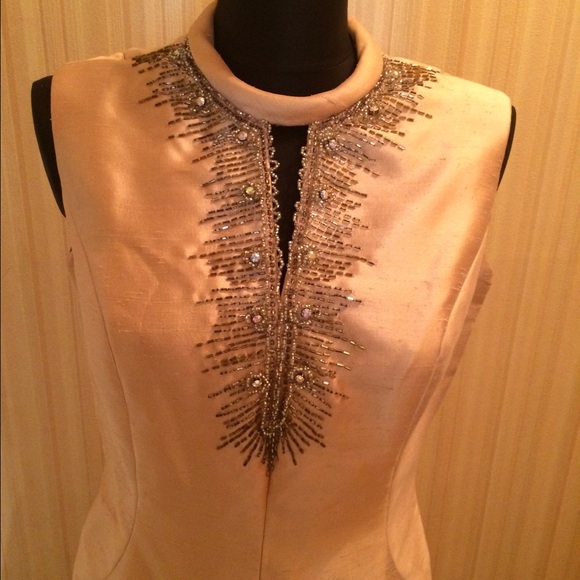 Gorgeous Vintage 1960s Custom Made Evening Gown - Picture 2 of 3