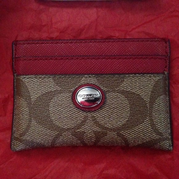 SOLD Coach Peyton Signature Card Wallet case - Picture 2 of 3