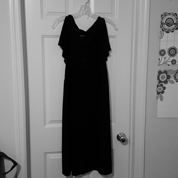 Flattering Lane Bryant Black Soft Knit Dress